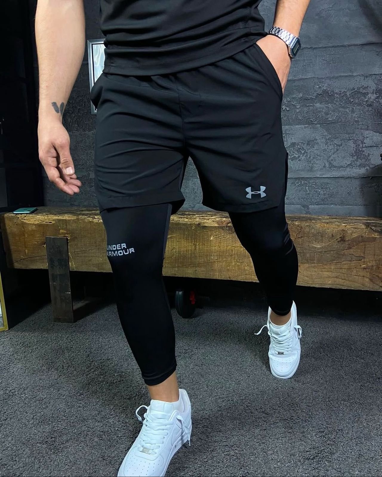 Shortse Under Armour HeatGear 2-in-1 - Geta të Gjata