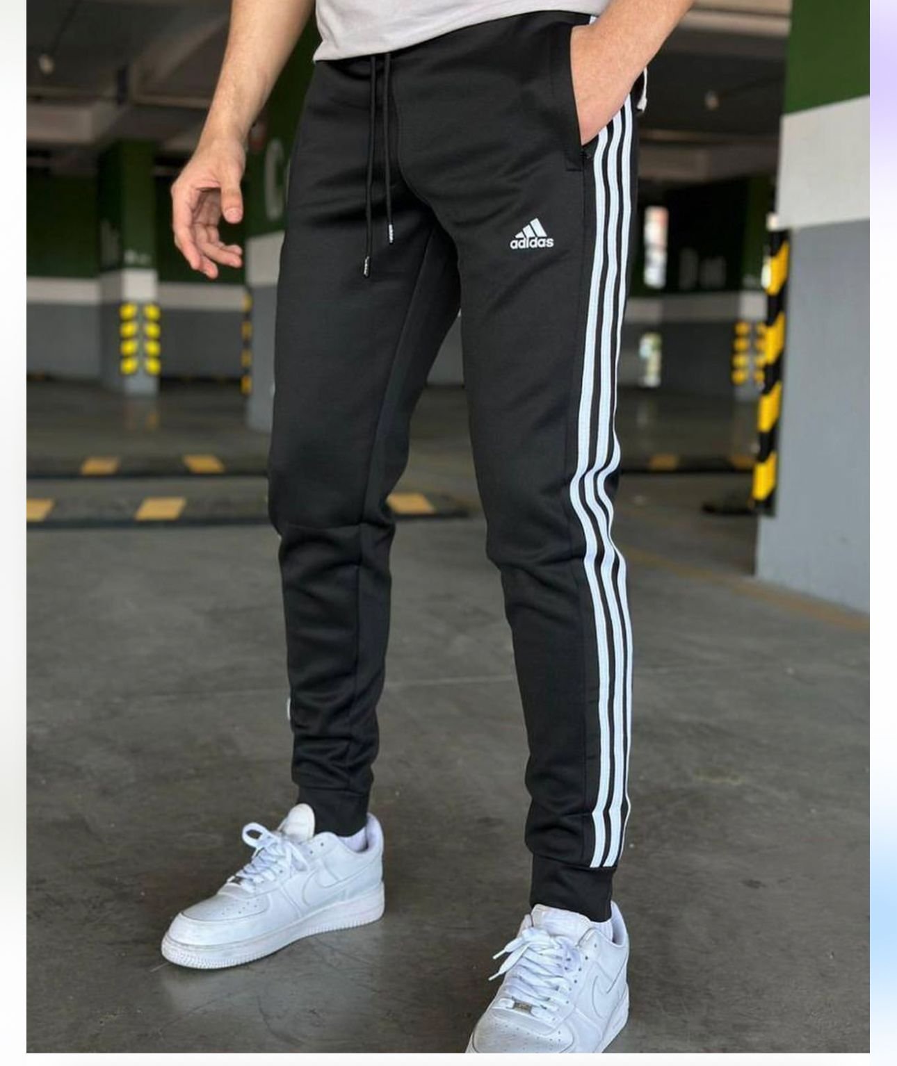 Trenerka Adidas Essentials 3-Stripes - Bardh e Zi